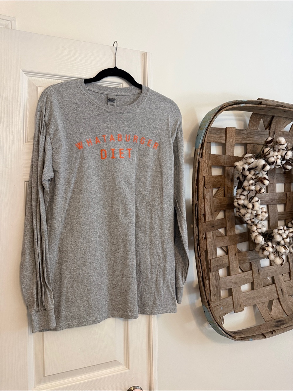 NWOT “Whataburger Diet” Gray Long Sleeve Tee